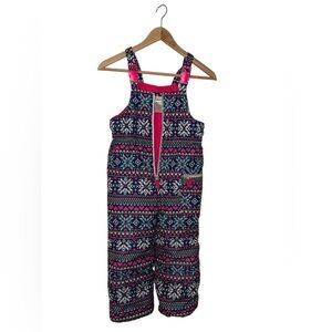 Carter's Pink and Blue Patterned Snow Bib